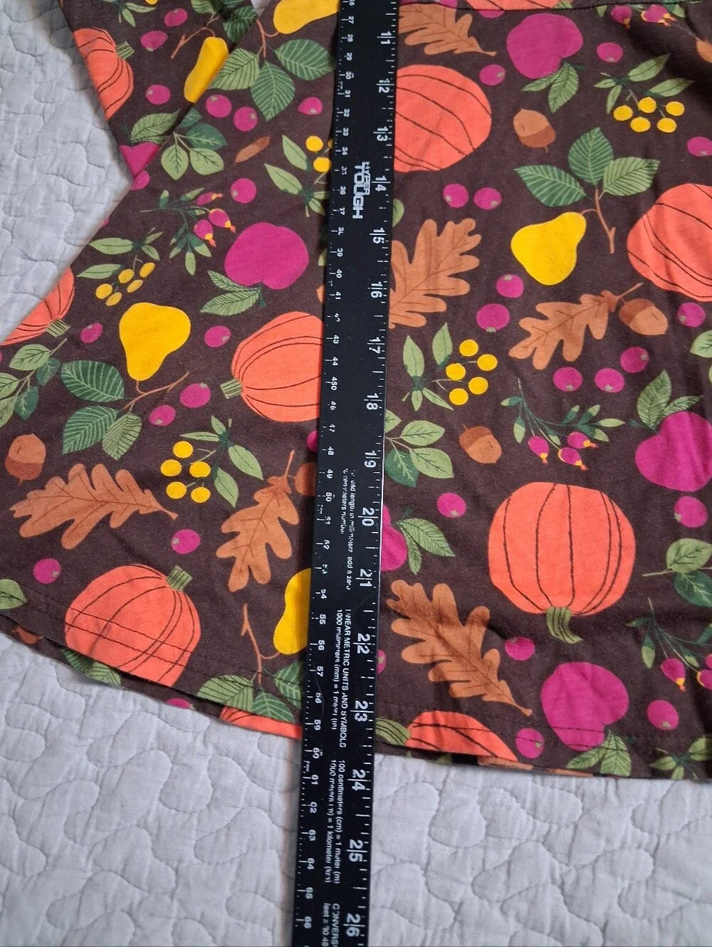 Children's Place Fall Dress Girls Size 5/6 Acorns Pumpkins